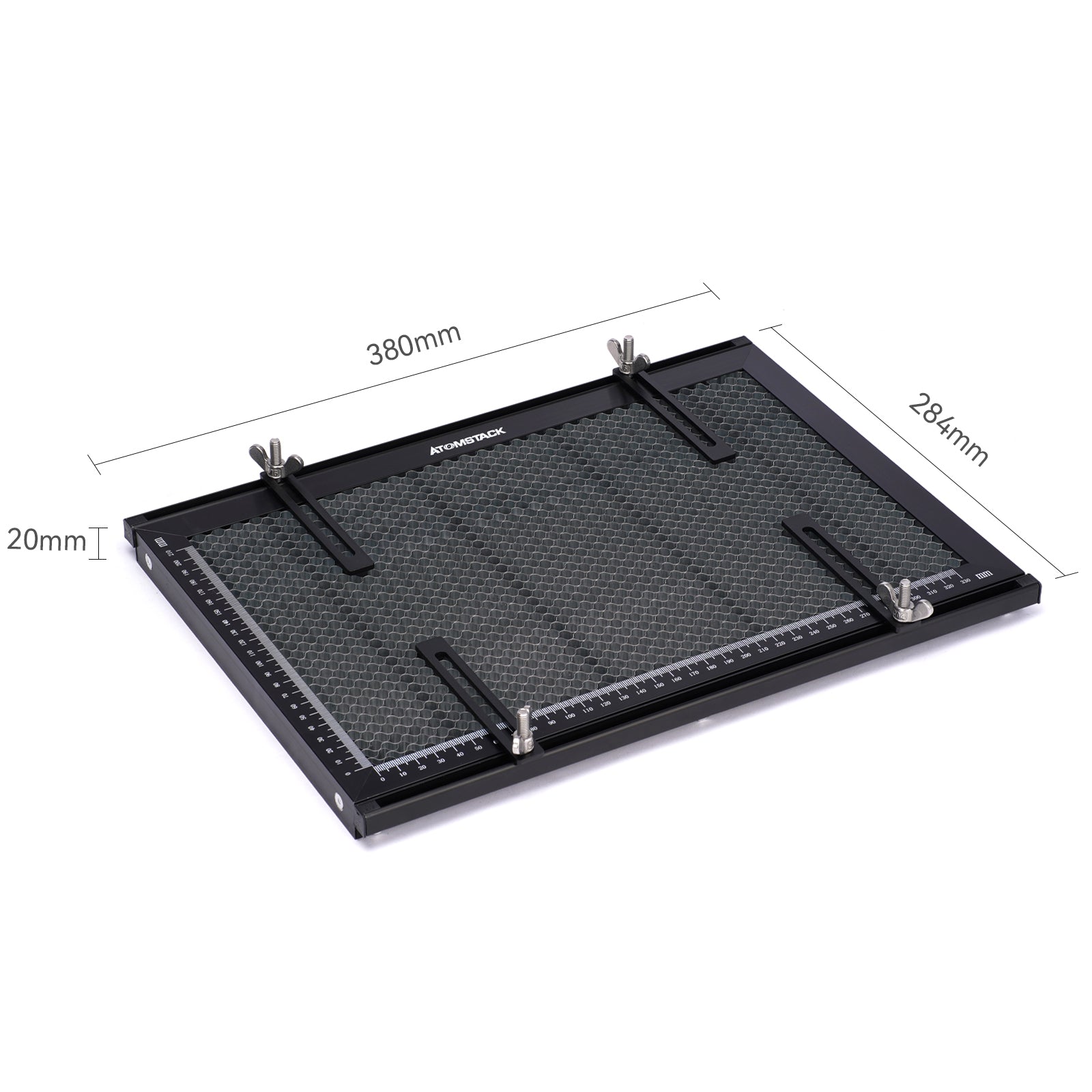 【90% NEW】ATOMSTACK F1 Laser Cutting Honeycomb Working Plate 380x284x22mm with Fixture for CO2 Engraver